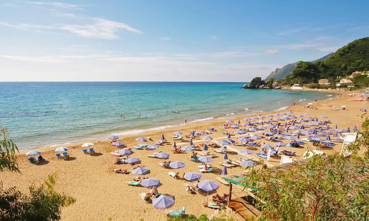 Aurora Apartment Corfu Pelekas Eksteriør bilde