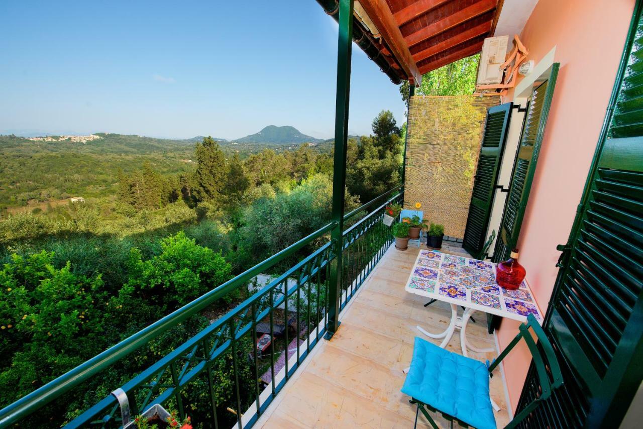 Aurora Apartment Corfu Pelekas Eksteriør bilde